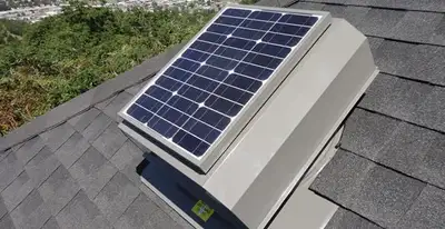 attic fan installation services with energy-efficient roof-mounted ventilation system in Oklahoma City, OK