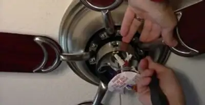 Ceiling fan installation with electrical wiring and mounting by professional electrician in Oklahoma City, OK