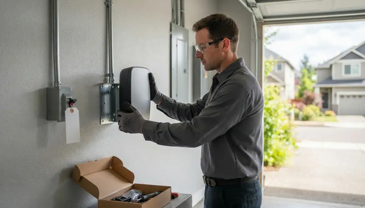 EV charger installation with dedicated garage circuit in Bethany, OK домов homeowners