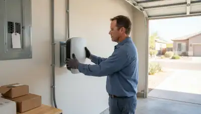 Electric vehicle charger installation with conduit and dedicated breaker in Cashion, OK