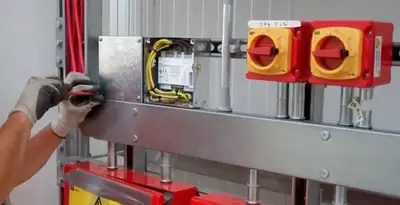 fire alarm installation service with certified electricians wiring fire alarm control equipment in Oklahoma City, OK