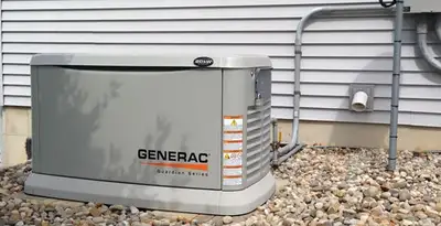 generator installation service featuring outdoor standby generator setup by licensed electricians in Oklahoma City, OK