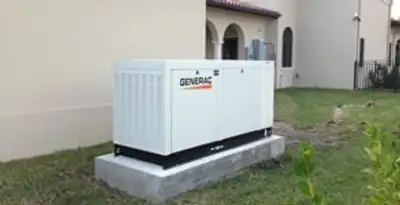 generator installation service showing standby generator professionally installed for residential power backup in Oklahoma City, OK