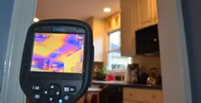 home energy audit service using thermal imaging to evaluate electrical efficiency inside a home in Oklahoma City, OK