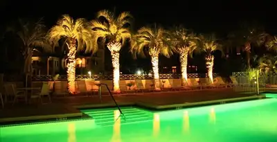 landscape lighting installation services illuminating outdoor recreational areas in Oklahoma City, OK