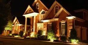 landscape lighting installation services enhancing residential exterior lighting in Oklahoma City, OK