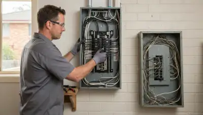 Electrical panel upgrade for an older home in Newcastle, OK by a licensed electrician