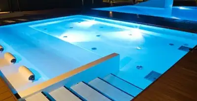 pool light installation and repair services providing modern illuminated pool lighting in Oklahoma City, OK
