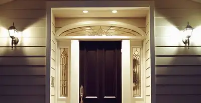 security light installation services with professionally installed entryway lighting in Oklahoma City, OK