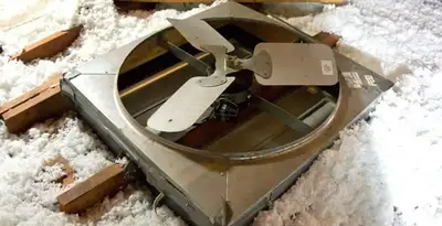 whole house fan installation services with attic-mounted ventilation unit in Oklahoma City, OK