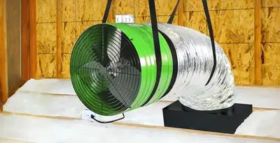 whole house fan installation services with professionally mounted ventilation fan system in Oklahoma City, OK